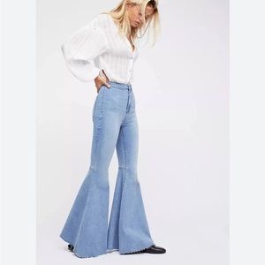 Free People Just Float On Flare Jeans